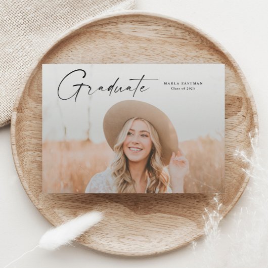 Invitation Diplôme de la photographie de script moderne