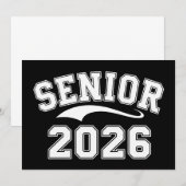 Invitation Diplômé de la promotion 2026 de 26 ans (Devant / Derrière)