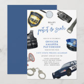 Invitation Diplôme de l'Académie de police (Devant / Derrière)