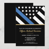 Invitation Diplôme de l'Académie de police de l'État (Devant / Derrière)