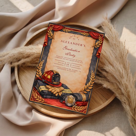 Invitation Diplômé de l'Académie des Pompiers