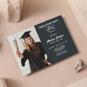 Invitation Diplôme de lauréat photo personnalisé