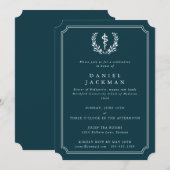 Invitation Diplôme de l'école de médecine Asclépios sarcelle/ (Devant / Derrière)