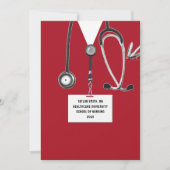 Invitation Diplôme de l'école de soins infirmiers (Devant)
