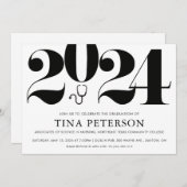 Invitation Diplôme de l'école de soins infirmiers (Devant / Derrière)