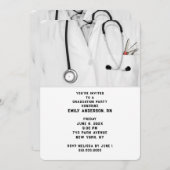 Invitation Diplôme de l'école de soins infirmiers (Devant / Derrière)