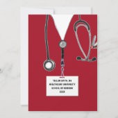 Invitation Diplôme de l'école de soins infirmiers (Devant)