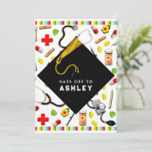 Invitation Diplôme de l'école de soins infirmiers (Debout devant)