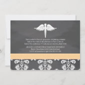 Invitation Diplôme de l'école de soins infirmiers du tableau (Dos)