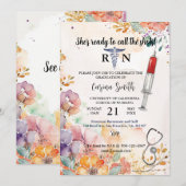 Invitation Diplôme de l'école de soins infirmiers Ressort de (Devant / Derrière)