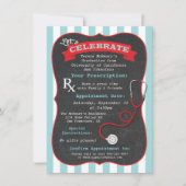 Invitation Diplôme de l'école d'infirmières médicale (Devant)