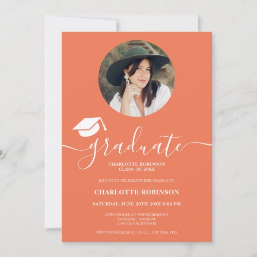 Invitation Diplôme de l'écriture de l'écriture de l'écriture  (Devant)