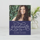 Invitation Diplômé de l'enseignement supérieur de la photo Fa (Debout devant)