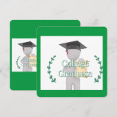 Invitation Diplômé de l'université (Devant / Derrière)