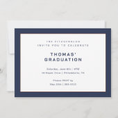 Invitation Diplômé de l'Université de Virginie (Dos)