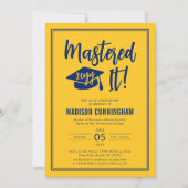 Invitation Diplôme de Master de la Maîtrise Moderne (Devant)