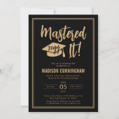 Invitation Diplôme de Master de la Maîtrise Moderne (Devant)