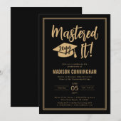 Invitation Diplôme de Master de la Maîtrise Moderne (Devant / Derrière)