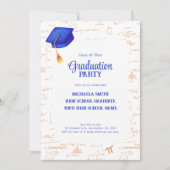 Invitation Diplôme de mathématiques du lycée moderne (Devant)