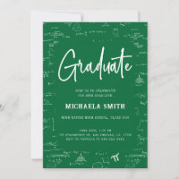 Diplôme de Mathématiques Vert Élégant