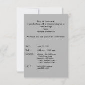 Invitation diplôme de médecine 2015 (Dos)