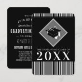 Invitation diplôme de médecine année personnalisable (Devant / Derrière)