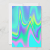 Invitation Diplôme de parties scintillant Cap Holographique (Dos)