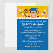 Invitation Diplôme de petit singe (Devant / Derrière)