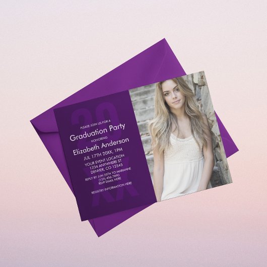 Invitation Diplôme de photo classique