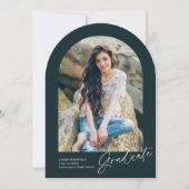 Invitation Diplôme de photo d'arc manuscrit moderne (Devant)