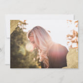 Invitation Diplôme de photo de bleu marine de calligraphie do (Dos)