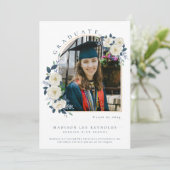 Invitation Diplôme de photo florale du lycée (Debout devant)