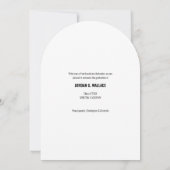 Invitation Diplôme de photo minimal Gold Script (Dos)