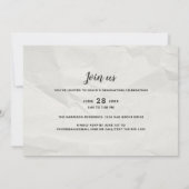 Invitation Diplôme de photo vintage d'encre (Dos)