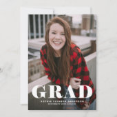 Invitation Diplôme de photographie de typographie classique e (Devant)