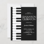 Invitation Diplôme de piano (Devant)