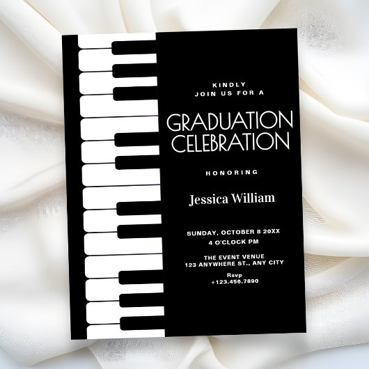 Invitation Diplôme de piano