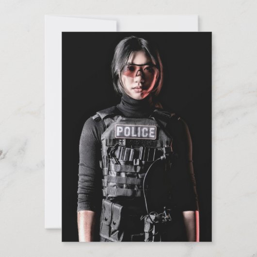 Invitation Diplôme de police (Dos)