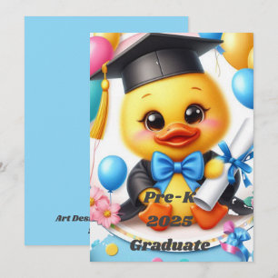 Invitation Diplômé de pré-maternelle 2025 Style 2