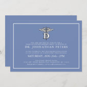 Invitation Diplôme de profession dentaire|Invitation de retra (Devant / Derrière)