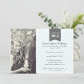 Invitation Diplôme de Retro Chevron (Debout devant)