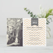 Invitation Diplôme de Retro Chevron (Debout devant)