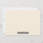 Invitation Diplôme de Retro Chevron (Dos)