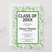 Invitation Diplôme de scientifique en biologie (Devant)