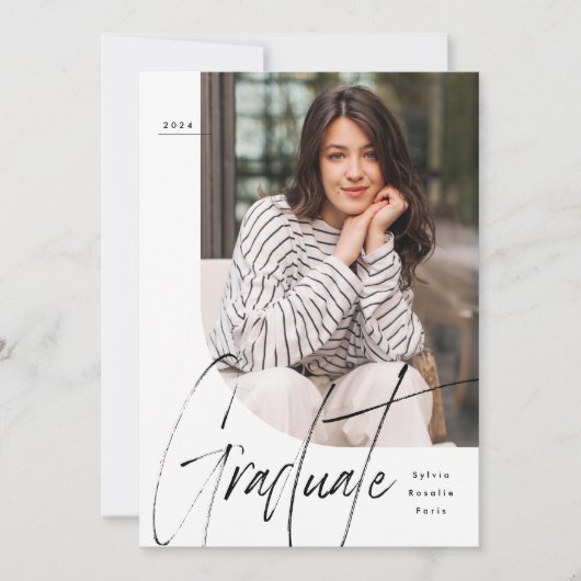 Invitation Diplôme de script moderne unique un diplôme de pho (Devant)