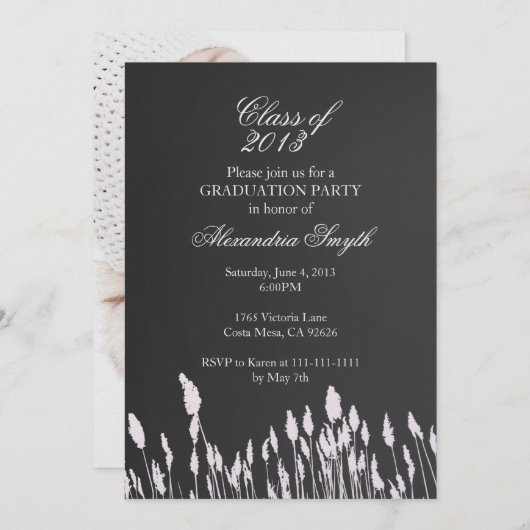 Invitation Diplôme de simplicité (Devant / Derrière)