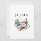 Invitation Diplôme de soins infirmiers personnalisé Boho Iora (Dos)