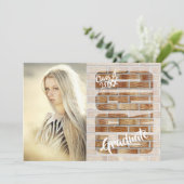 Invitation Diplôme de 🎓 supérieur do-it-yourself photo et te (Debout devant)