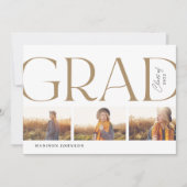 Invitation Diplôme de Typographie Côté 2022 3 Photo Party Gol (Devant)