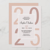 Invitation Diplôme de typographie numérique (Devant / Derrière)